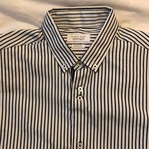 Zara Man Slim Fit button down long sleeve